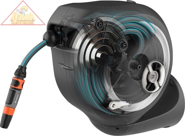 Катушка со шлангом настенная автоматическая GARDENA RollUp S (белый цвет), 18602-20.000.00 