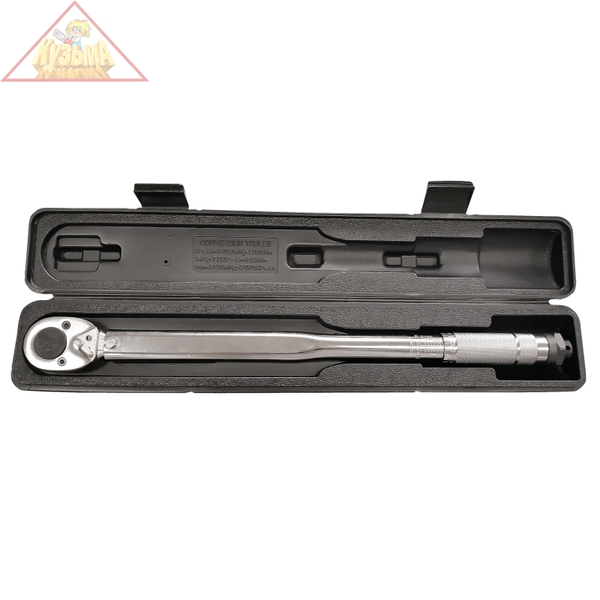 Ключ динамометрический 1/2", 28-210 Нм, в пластиковом кейсе МАСТАК 012-40210C