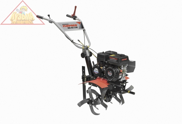 Мотоблок  ПАРМА МБ-03-7,0  (7,0 л.с., передачи 2/2, рег.руль, фрезы, колеса 4,0*10) РОССИЯ, Кадви