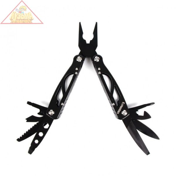 Мультитул (плоскогубцы) "СЛЕДОПЫТ-HEADWAY", 105х45х16 мм, 11 предметов, в чехле, на блистере PF-MT-24