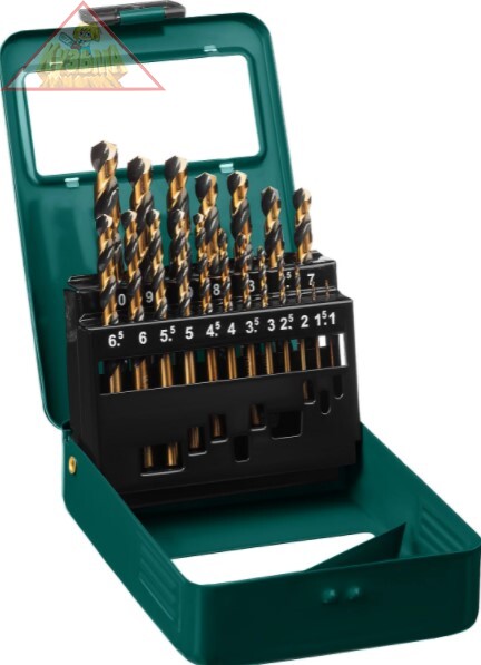 Набор сверл Kraftool по металлу 19 шт, 1-10 мм, HSS-Co 29656-H19