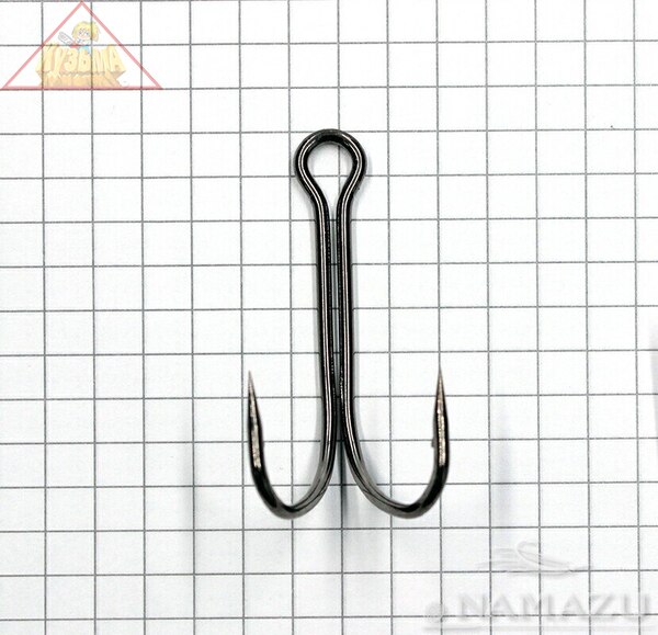 Крючок Namazu «Double Hook Long», размер 4/0 (INT), цвет BN, двойник (40 шт.)N-HDL4/0BN