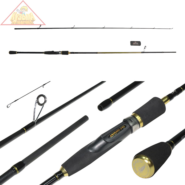 NP-CJ-24L Спиннинг штекерный карбоновый Namazu Pro "Catch-Jack-X" IM8, 2,4 м, тест 3-15 г