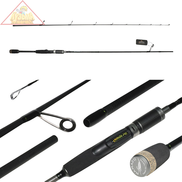 NP-SJ-21UL-S Спиннинг штекерный карбоновый Namazu Pro "SupaPull-Jack II" IM9, 2,1 м, тест 2-8 г
