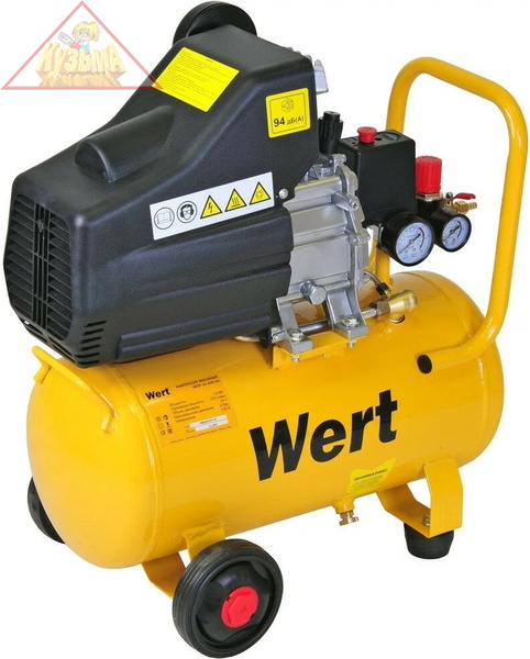 Компрессор коаксиальный масляный WERT AC 400/24, 187849