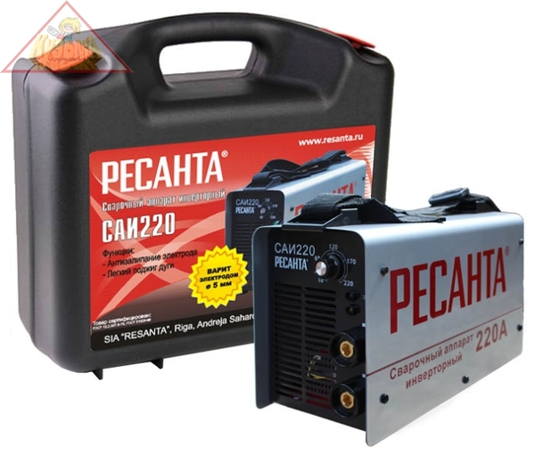 Сварочный аппарат инверторный САИ 220 в кейсе Ресанта