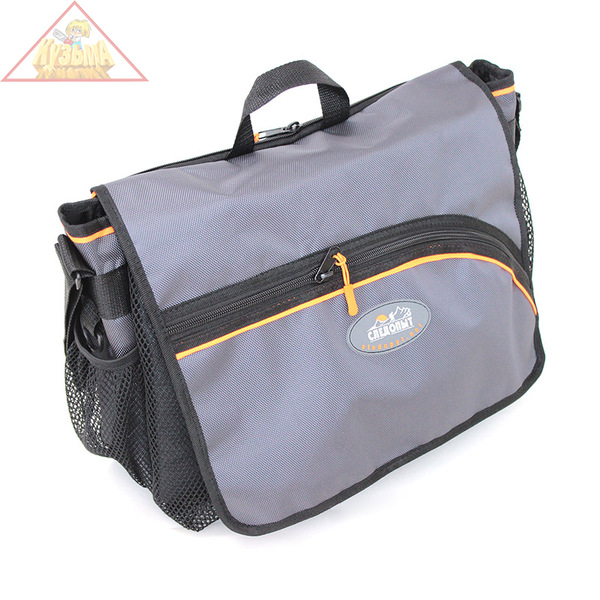 PF-BBK-04 Сумка рыболовная "СЛЕДОПЫТ" Street Fishing Bag, 30х38х16 см, цв. серый