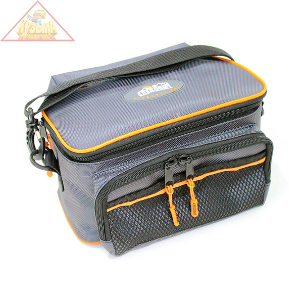 PF-BBK-05 Сумка рыболовная "СЛЕДОПЫТ" Sling Lure Bag M, 26х14х22 см, цв. серый + 3 коробки Luno