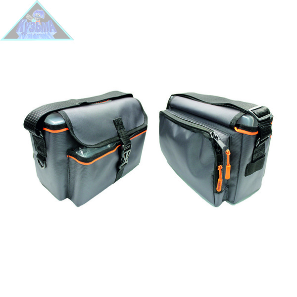 PF-BBK-06 Сумка рыболовная "СЛЕДОПЫТ" Sling Lure Bag S, 28х18х17 см, цв.серый + 3 коробки	