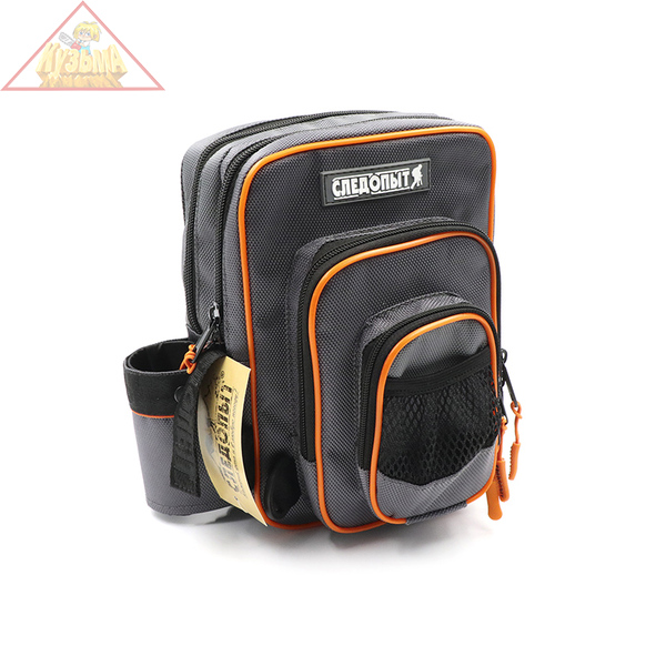 PF-BBK-07 Сумка рыболовная "СЛЕДОПЫТ" Street Fishing MultiLock Pocket, 16х19х24 см, цв. серый