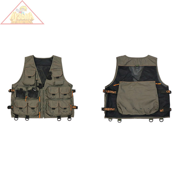 Жилет рыболовный "СЛЕДОПЫТ" Fishing Mesh Vest Backpack, р. XL/10/, PF-FMV-05