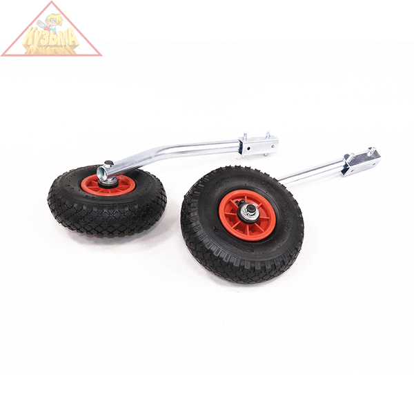 PF-HS-07 Колеса транцевые удлиненные "СЛЕДОПЫТ" 50 см, хром, быстросъемные (комплект)