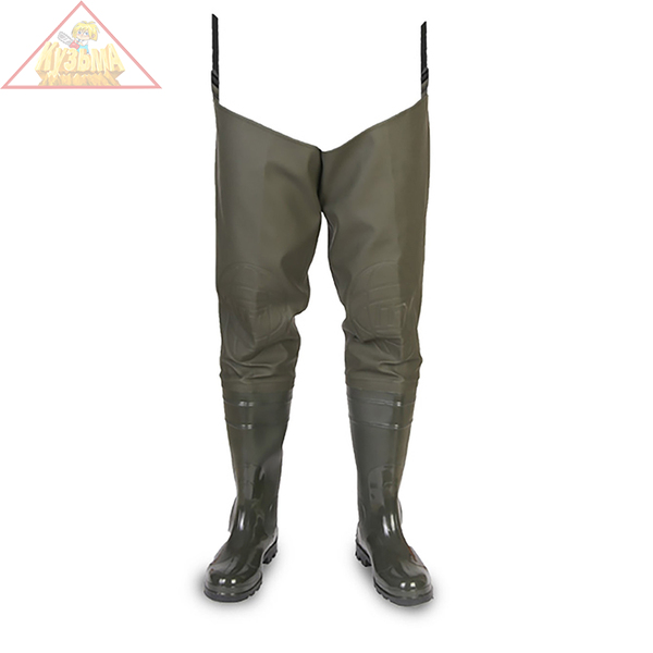 PF-PB-F01 Сапоги забродные СЛЕДОПЫТ ПВХ с тканевой надставкой, р.  41, цв. олива.