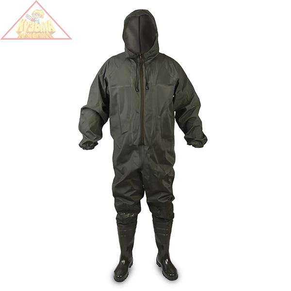 Комбинезон рыбацкий СЛЕДОПЫТ ПВХ, р. 41, цв. олива.PF-PB-F54