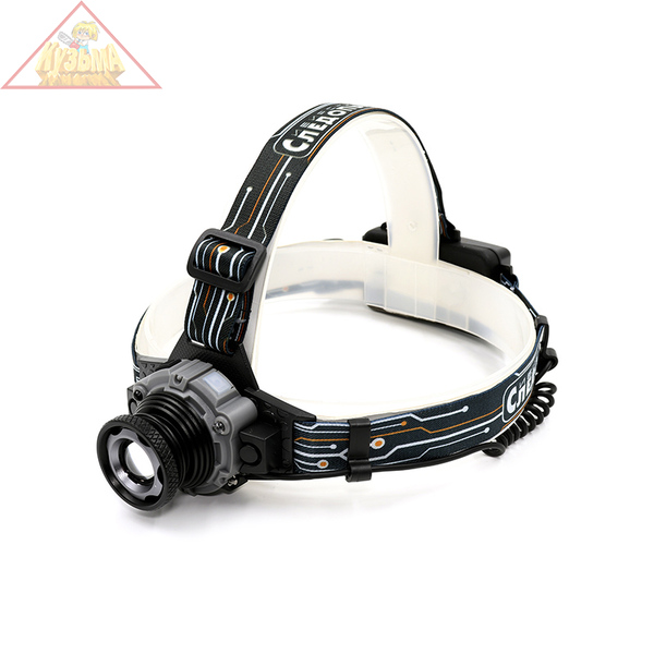 PF-PFL-HL51 Фонарь налобный "СИБИРСКИЙ СЛЕДОПЫТ-Вольт-М", 1 LED, zoom, аккум. 220В