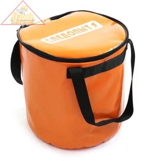 PF-FB-02 Ведро с крышкой "СЛЕДОПЫТ" для рыбы, ПВХ, 30х30х40 см