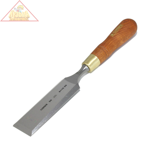 Плоская стамеска с ручкой NAREX WOOD LINE PLUS 50 мм арт.811699