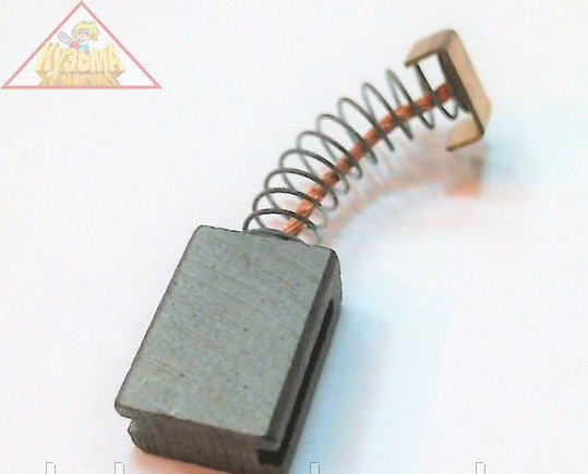 Щетки угольные для ПАРМА М 8х16х25 пружина прямоугольный пятак-уши большой (414)