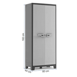 Многофункциональный шкаф пластиковый Keter/Kis Armadio Multispace Titan BK/GL PAL.H.103 (17207418), 241042