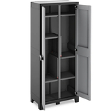 Многофункциональный шкаф пластиковый Keter/Kis Armadio Multispace Titan BK/GL PAL.H.103 (17207418), 241042