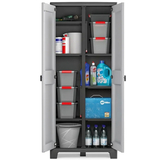 Многофункциональный шкаф пластиковый Keter/Kis Armadio Multispace Titan BK/GL PAL.H.103 (17207418), 241042