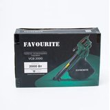 Пылесос-воздуходувка садовый FAVOURITE VCB 2000, мульчирование, всасывание/выдувание