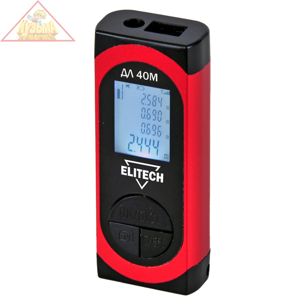 Лазерный дальномер Elitech ДЛ 40М, 204766