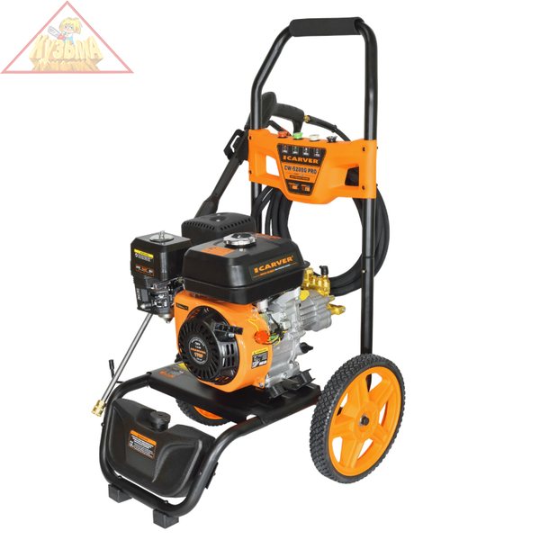 Аппарат моющий высокого давления бензиновый Carver CW-5200G PRO, 01.023.00008