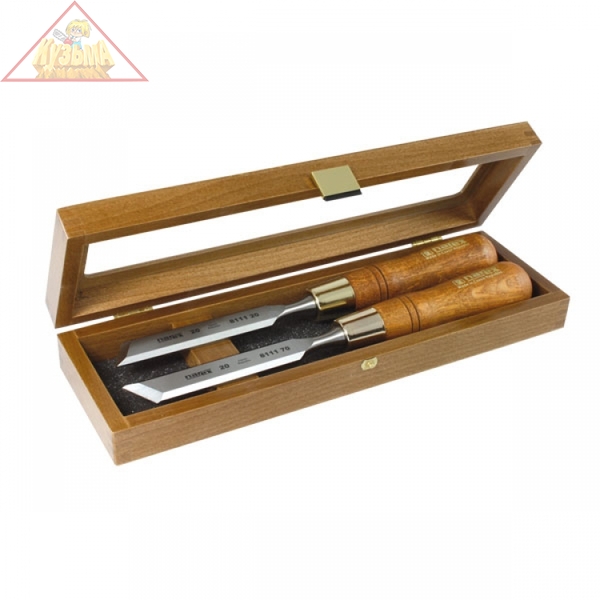 851670 Набор Narex из 2-х стамесок правая + левая в деревянном ящике 277