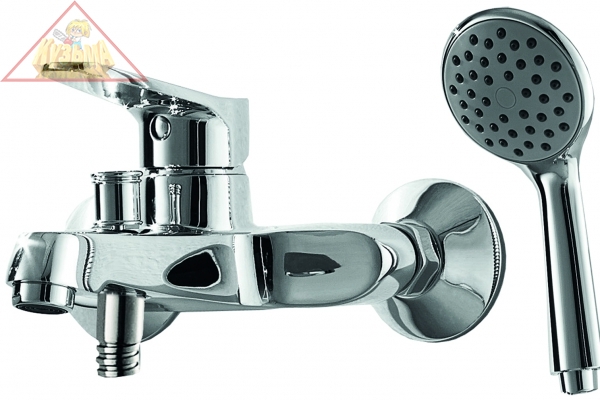 Смеситель для ванны c длинным изливом с аксессуарами Bravat Eco, арт. F6111147C-LB