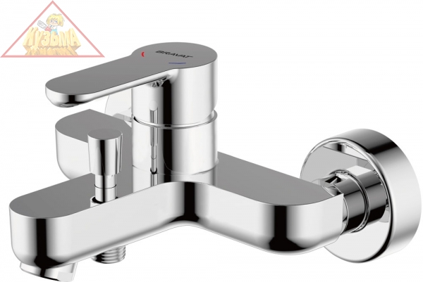 Смеситель для ванны c коротким изливом Bravat Stream, арт. F63783C-01A