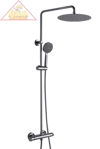 Душевая колонна с термостатическим смесителем для душа Bravat Waterfall, арт. F939114C-A2-RUS9114C-A2-RUS Bravat