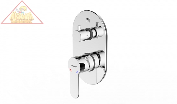 Встраиваемый смеситель 3-функц. Bravat New Moon, арт. P69191C-RUS