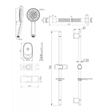 Душевой гарнитур с мыльницей Bravat D152CP-3-RUS