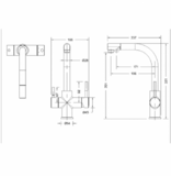 Смеситель для кухни с подключением питьевой воды Bravat Palace F729261CP-RUS