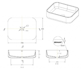 Раковина накладная Bravat Source C22250W-ENG