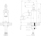 Смеситель для умывальника Bravat Art, черный, F175109BM