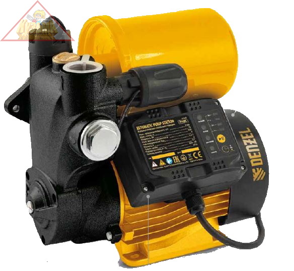 Насосная станция Denzel PS500C, 500 Вт, напор 35 м, 2200 л/ч, ресивер 2 л, блок управления, 97249