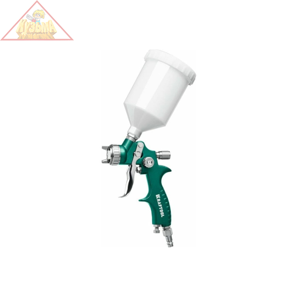 Краскопульт пневматический KRAFTOOL AirFlat LVLP с верхним бачком, 1.7мм  арт. 06524-1.7