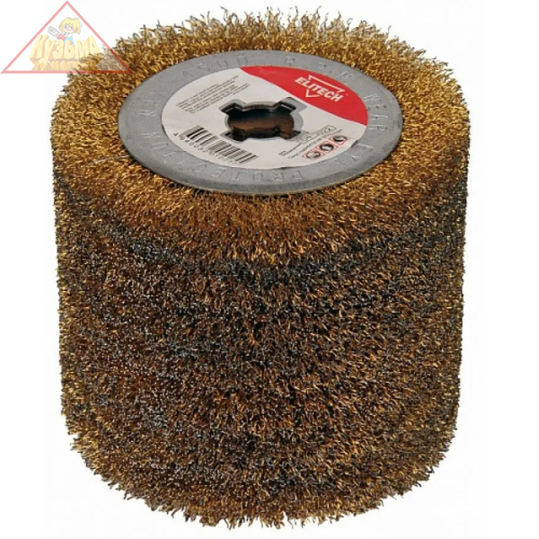 Щетка стальная для брашировки дерева D120Х100Х19мм для МЩ 1412Э ELITECH 1820.127200