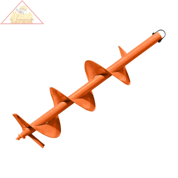 Шнек для грунта Carver GDB-200 однозаходный  (d пос=20мм, D=200мм, L=80см) (01.003.00048)