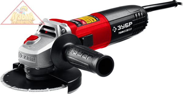 Угловая шлифовальная машина ЗУБР 125 мм, 1000 Вт УШМ-125-1005 ЭТ