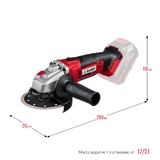 Угловая шлифовальная машина ЗУБР УШМ-18-125 без аккумулятора и зарядного устройства