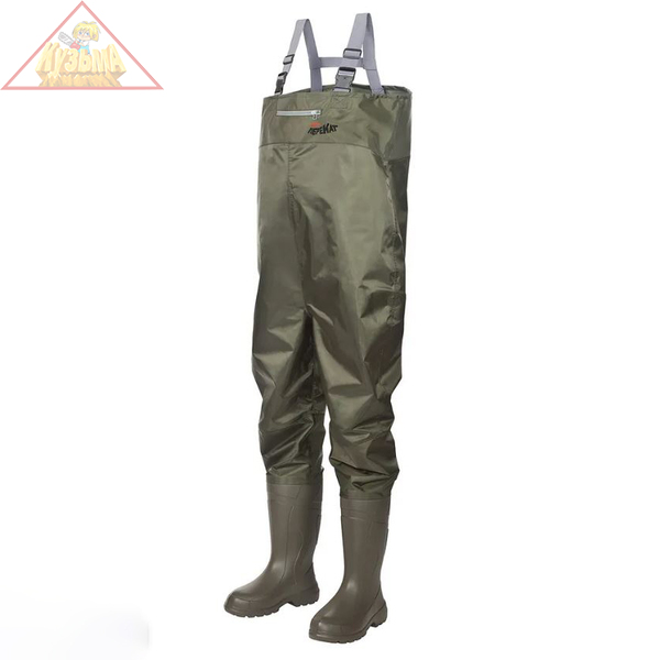 Полукомбинезон рыбацкий Следопыт "TORVI" ПЕРЕКАТ, ЭВА+нейлон, подошва ТЭП, без вкладыша, р. 47-48/5/, ПКР 03 ТЭП 0 47/48