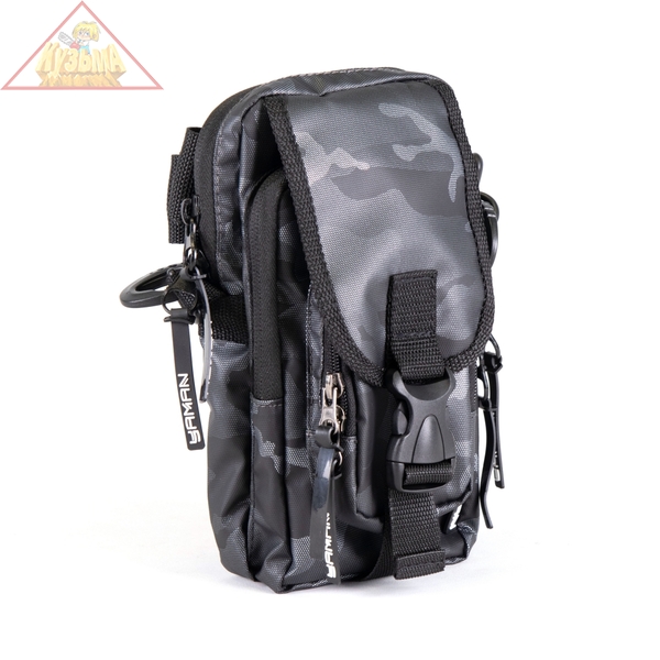 Y-SFML-03 Сумка рыболовная "Yaman" Street Fishing MultiLock V-Pouch, 22х12,5х8 см, цв. серый камуфляж