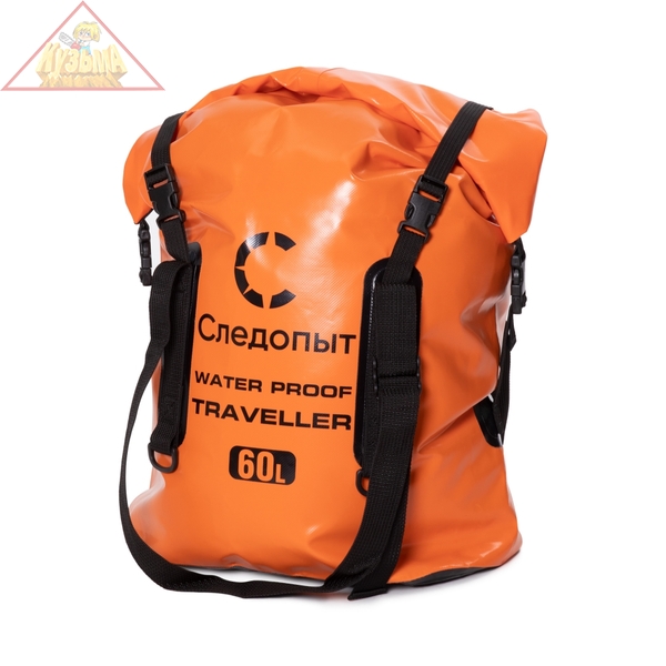 Гермосумка "СЛЕДОПЫТ - Traveller", 60 л, цв. оранжевый/18/14/, PF-DBT-60O