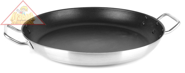 Сковорода с тройным дном нержавеющая сталь с антипригарным покрытием 400х55 с двумя ручками Viatto 101809