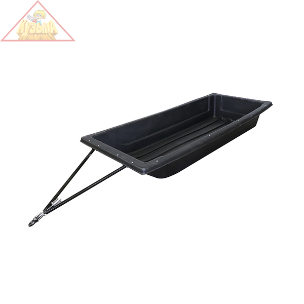 Я-СВ22 Сани-волокуши ЯМАН "Тундра" №22, 1800х700х260 мм, черн., с обвязкой, накладками и прицепным устройст