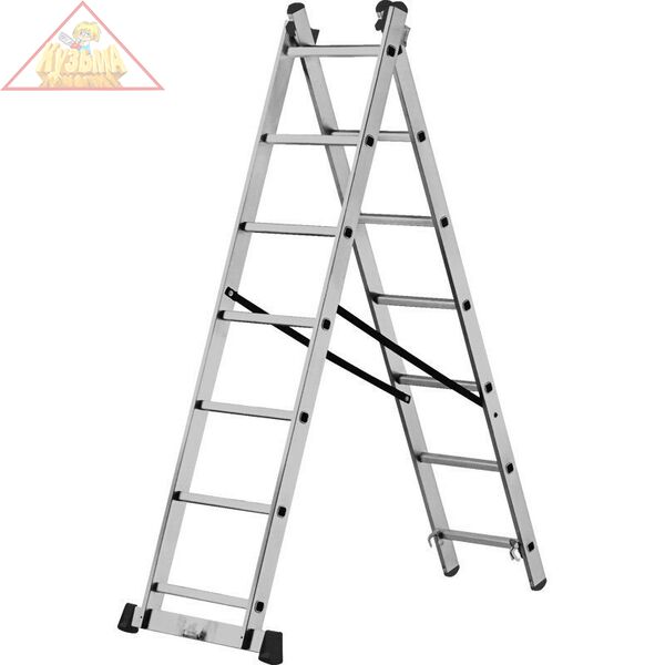 Лестница двухсекционная алюминиевая Кратон 2х11 ст. 2 14 04 008