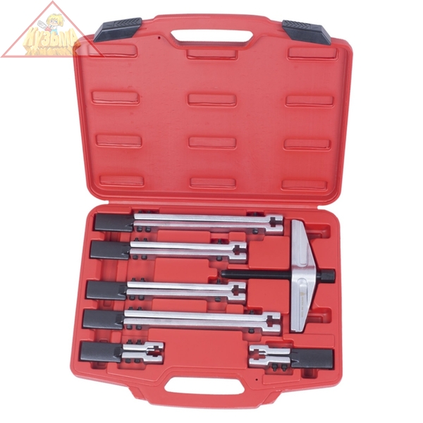 Съемник подшипников, 2-х захватный, кейс, 8 предметов МАСТАК 104-12008C